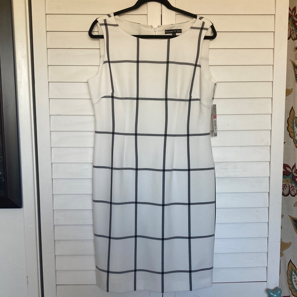 White and Black Dress